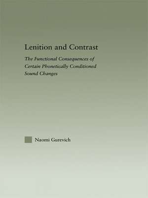 cover image of Lenition and Contrast
